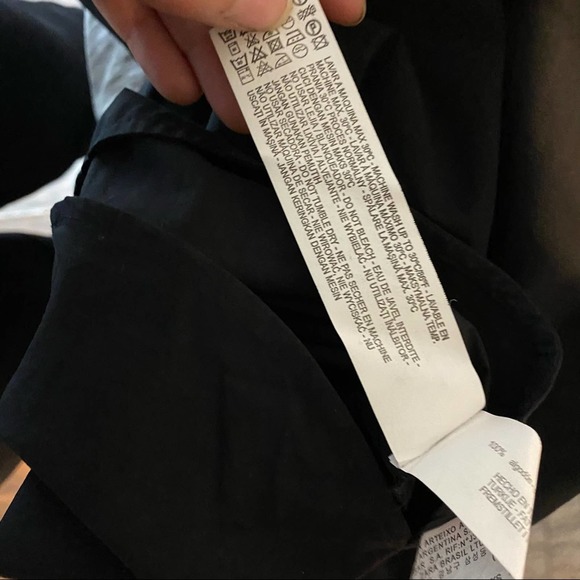 Zara Black Poplin Off Shoulder‎ Blouse size XS - Picture 4 of 5